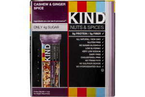 KIND Nuts & Spices Cashew & Ginger Spice - 12 CT