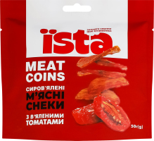 Снеки мясные с вялеными томатами Meat Coins Їsta с/в д/п 50г