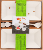 Набір Піала кераміка 4шт+Ложечка кераміка 4шт