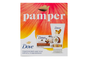 Набор Крем для рук Восстановление 75мл + Крем-мыло Объятия нежности 90г Нежность и восстановление Dove 2шт