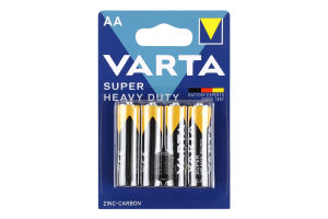 Батарейка AA 1.5V R6P №2006 Super Heavy Duty Varta 4шт