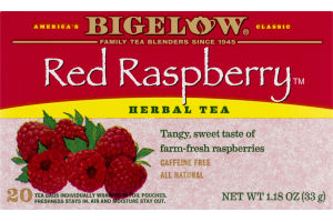 Bigelow Herbal Tea Bags Red Raspberry - 20 CT