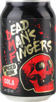 Напій слабоалкогольний "Dead Man’s Fingers" Spiced Rum & Cola (ж/б, Великобританія) 5%, 0,33 л