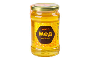 Мед натуральний квітковий акацієвий монофлорний Novus с/б 400г
