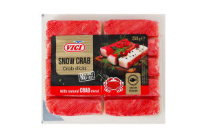 Палички крабові з м'ясом натурального краба Snow crab Vici охол в/у 250г