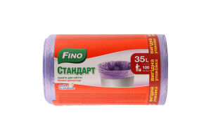 Пакети для сміття 35л Стандарт Fino 100шт