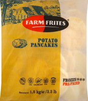 Деруны картофельные замороженные обжаренные Farm Frites м/у 1.5кг