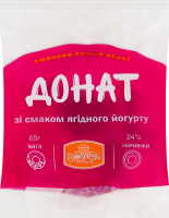 Донат зі смаком ягідного йогурту Рум'янець м/у 65г