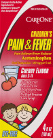 CareOne Children's Pain & Fever Medicine Cherry Flavor (Ages 2-11)