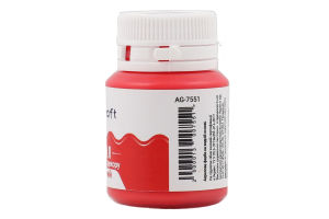 Фарба акрилова д/декору червона глянсова 20мл АртКрафт