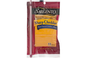 Sargento Natural Sharp Cheddar Slices - 11 CT