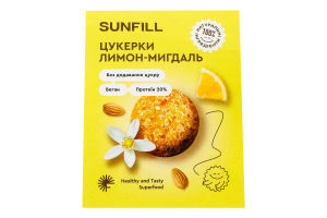 Конфеты с протеином Лимон-миндаль SunFill к/у 73г