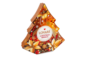 Бленд чая черного и зеленого листового с пряностями Christmas miracle Lovare к/у 100г