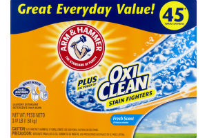 Arm & Hammer Plus OxiClean Laundry Detergent Stain Fighters Fresh Scent