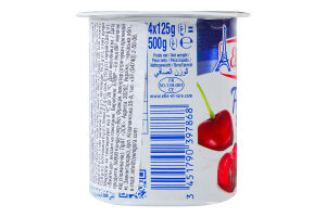 Десерт молочный 2.3% c вишней Fruits Elle&Vire ст 125г