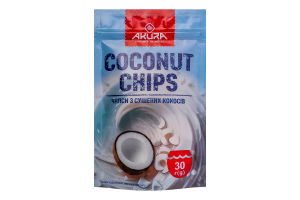 Чипсы фруктовые из сушеных кокосов Akura д/п 30г