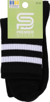 Шкарпетки Premier socks вис спорт смуж чорн р20-22