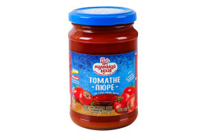 Пюре томатное 10% натуральное пастеризованное из перетертых томатов Маленький кухар с/б 300г