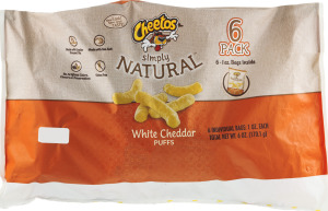 Cheetos Simply Natural White Cheddar Puffs - 6 CT