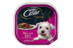 Cesar Puppy Canine Cuisine With Lamb & Rice