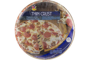 Ahold Pepperoni & Sausage Pizza Thin Crust