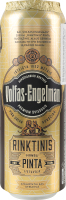 Пиво 0.568л 5.2% світле фільтроване пастеризоване Rinktinis Premium Lager Volfas Engelman з/б