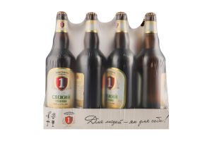 Пиво 650мл 4.2% світле пастеризоване фільтроване Свіжий Розлив Перша приватна броварня пл