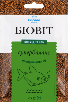 Корм д/риб БіоВіт Супербаланс гранульований 25г Природа