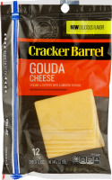 Cracker Barrel Gouda Cheese Slices - 12 CT