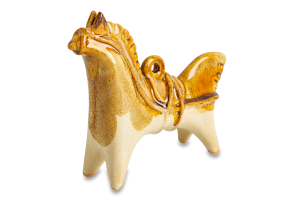 Фигурка подвесная Сырный конёк желтый Майстерня кераміки Горно 1шт