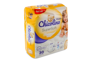 Трусики-підгузники для дітей 16-24кг 6 Super Soft Chicolino 30шт