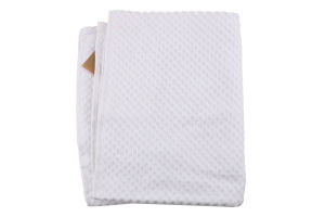 Рушник Дамаск білий махровий велюр 50*90см 550г/м2 ГМ Текстайл