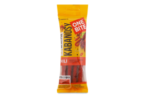 Снеки м'ясні зі свинини з перцем чилі Chili Кабаноси Дмитрук в/к м/у 40г