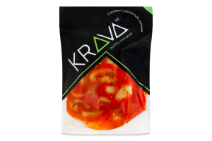Томати зелені в аджиці мариновані з цукром та підсолоджувачем Krava д/п 350г