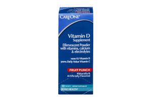 CareOne Vitamin D Supplement Packets Fruit Punch - 30 CT