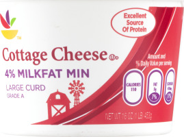 Ahold Cottage Cheese Large Curd 4% Milkfat