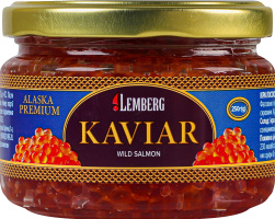 Икра горбуши лососевая зернистая Lemberg 1с с/б 250г