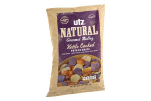 Utz Natural Gourmet Medley Kettle Cookde Potato Chips
