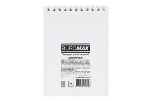 Блокнот н/пруж. Buromax Metropolis А6 48 арк. кл. черв.