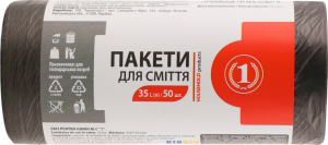 Пакети для сміття 35л ТМ "1" 50шт