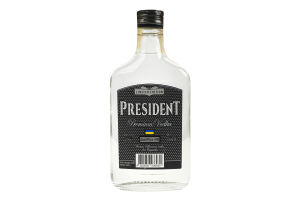 Горілка 200мл 40% Срібна Travel Premium vodka President пл
