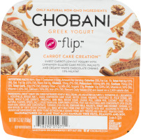 Chobani Greek Yogurt Flip Carrot Cake Creation