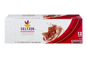 Ahold Flavored Seltzer Water Watermelon - 12 PK