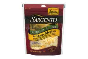 Sargento Reduced Fat 2% Milk Shredded 4 Cheese Mexican