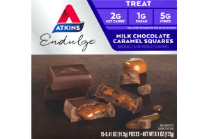 Atkins Endulge Milk Chocolate Caramel Squares