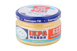 Икра мойвы пробойная соленая Камчадал с/б 180г
