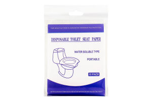 Покриття д/унітазу одноразове 10шт