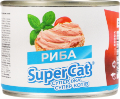 Корм для котов SuperCat паштет с рыбой