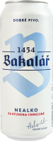 Пиво 0.5л 0.5% светлое фильтрованное пастеризованное Nealko Bakalar ж/б