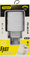 Пристрій зарядний USB Type-A+C 8,2*3,2*14,3см